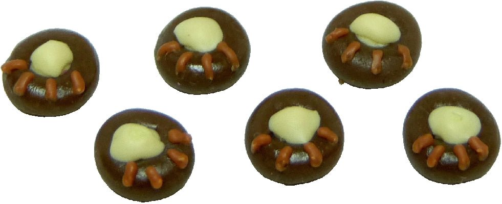 Dollhouse Bear Claw Cookies Set of 6 1:12 Scale Miniatures Food Bakery Kitchen - MiniatureCrush