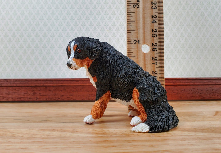 Dollhouse Bernese Mountain Dog Pet 1:12 Scale Miniature Animal - Miniature Crush