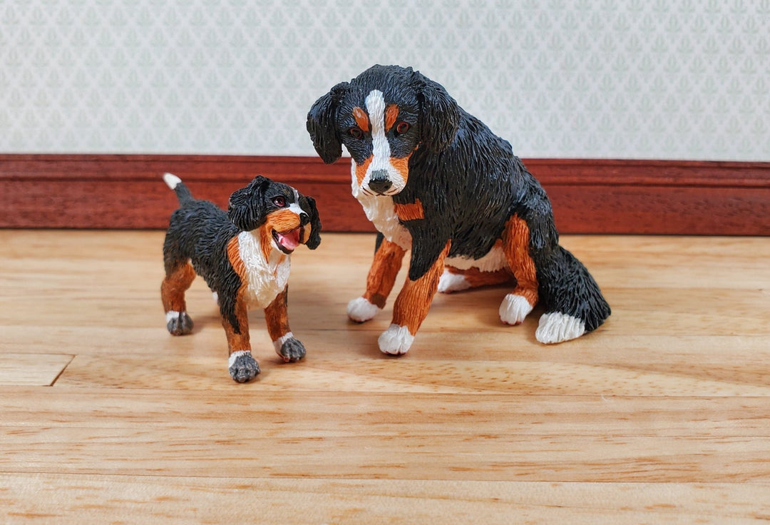 Dollhouse Bernese Mountain Dog Pet 1:12 Scale Miniature Animal - Miniature Crush