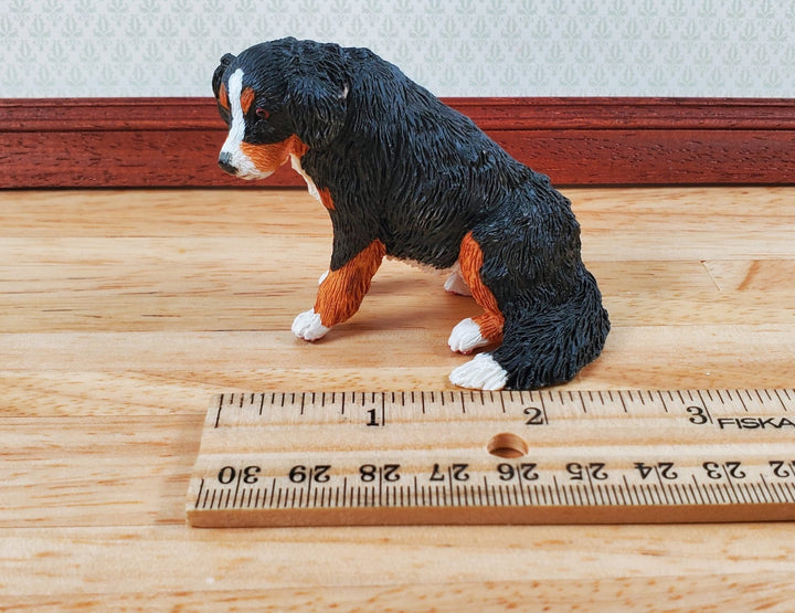 Dollhouse Bernese Mountain Dog Pet 1:12 Scale Miniature Animal - Miniature Crush