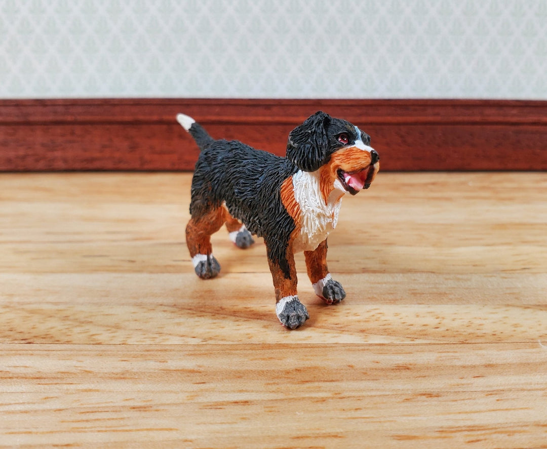 Dollhouse Bernese Mountain Puppy Dog Pet 1:12 Scale Miniature Animal - Miniature Crush