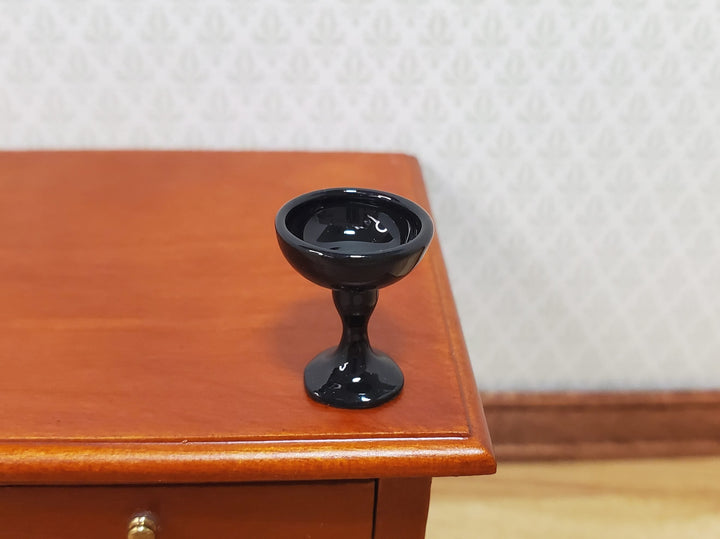 Dollhouse Black Margarita Glass 1:12 Scale Miniature Halloween Dishes - MiniatureCrush