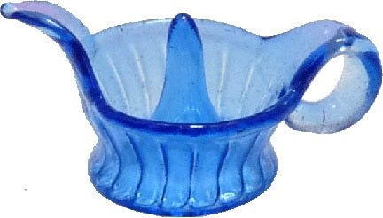 Dollhouse Blue Glass Juice Squeezer 1:12 Scale Miniature Kitchen Food Drink - MiniatureCrush