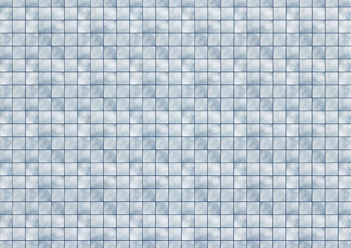 Dollhouse Blue Grey Tile Floor Lightly Embossed 1:12 Miniature Card Stock - MiniatureCrush
