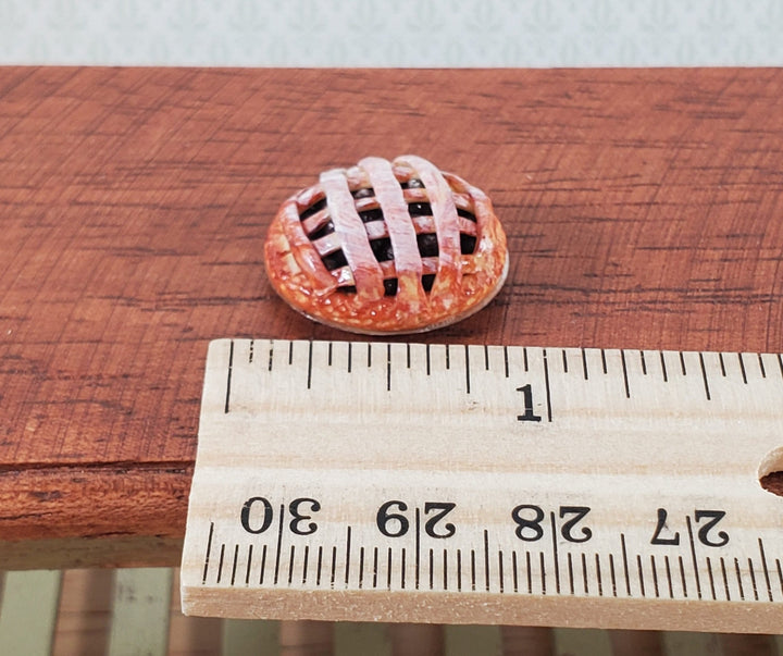Dollhouse Blueberry Pie in Metal Tin 1:12 Scale Miniature Kitchen Food Bakery - Miniature Crush