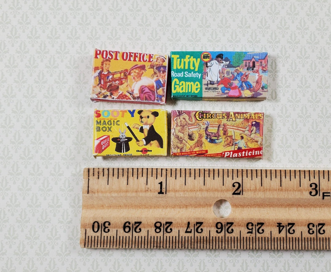 Dollhouse Board Games Boxes Vintage 1:12 Scale Miniature Sooty Magic Post Office - Miniature Crush