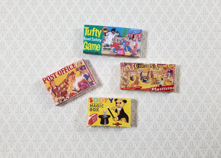 Dollhouse Board Games Boxes Vintage 1:12 Scale Miniature Sooty Magic Post Office - Miniature Crush