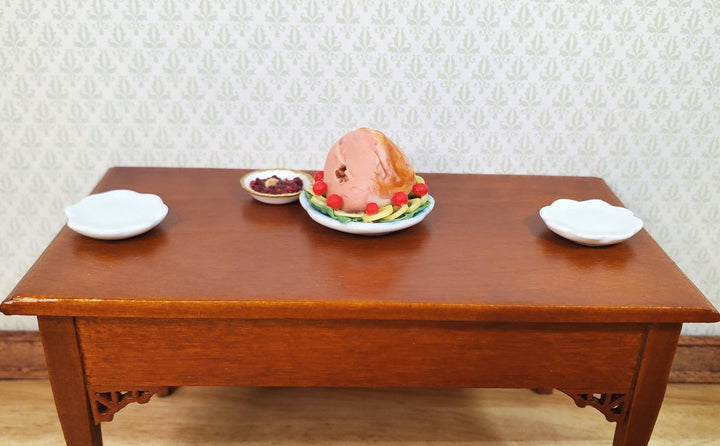 Dollhouse Bone - in Ham with Pineapple Garnish 1:12 Scale Miniature Food Kitchen - MiniatureCrush