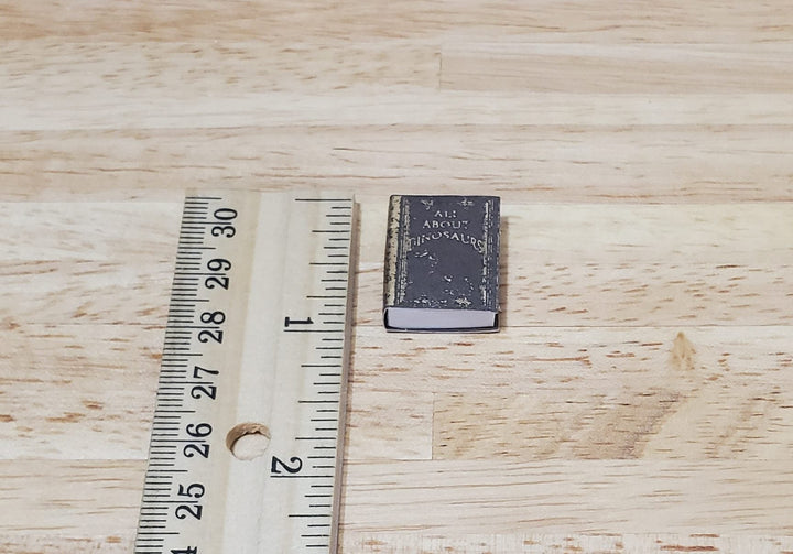 Dollhouse Book All About Dinosaurs 1:12 Scale Miniature (blank inside) - MiniatureCrush