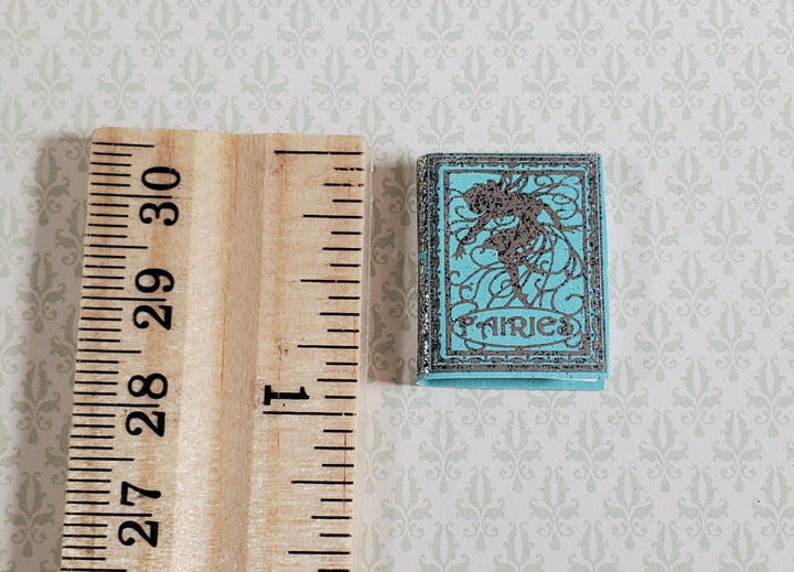 Dollhouse Book Fairies Silver Gilt Accents 1:12 Scale Miniature (blank inside) - Miniature Crush