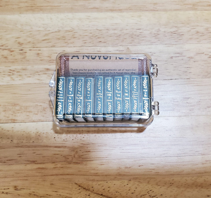 Dollhouse Book Set x10 Ernest Hemingway 1:12 Scale (blank inside) Handmade - MiniatureCrush