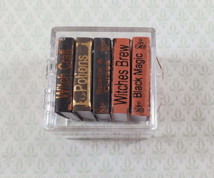 Dollhouse Book Set x5 Witch Reference Vol 1 1:12 Scale Miniatures (blank inside) - Miniature Crush