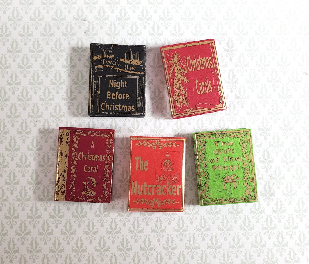 Dollhouse Books Christmas Classics of 5 1:12 Scale Miniatures (blank inside) - Miniature Crush