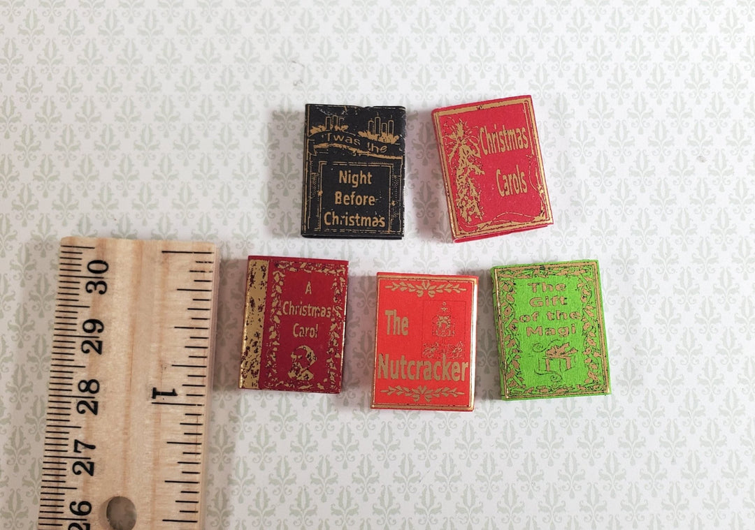 Dollhouse Books Christmas Classics of 5 1:12 Scale Miniatures (blank inside) - Miniature Crush