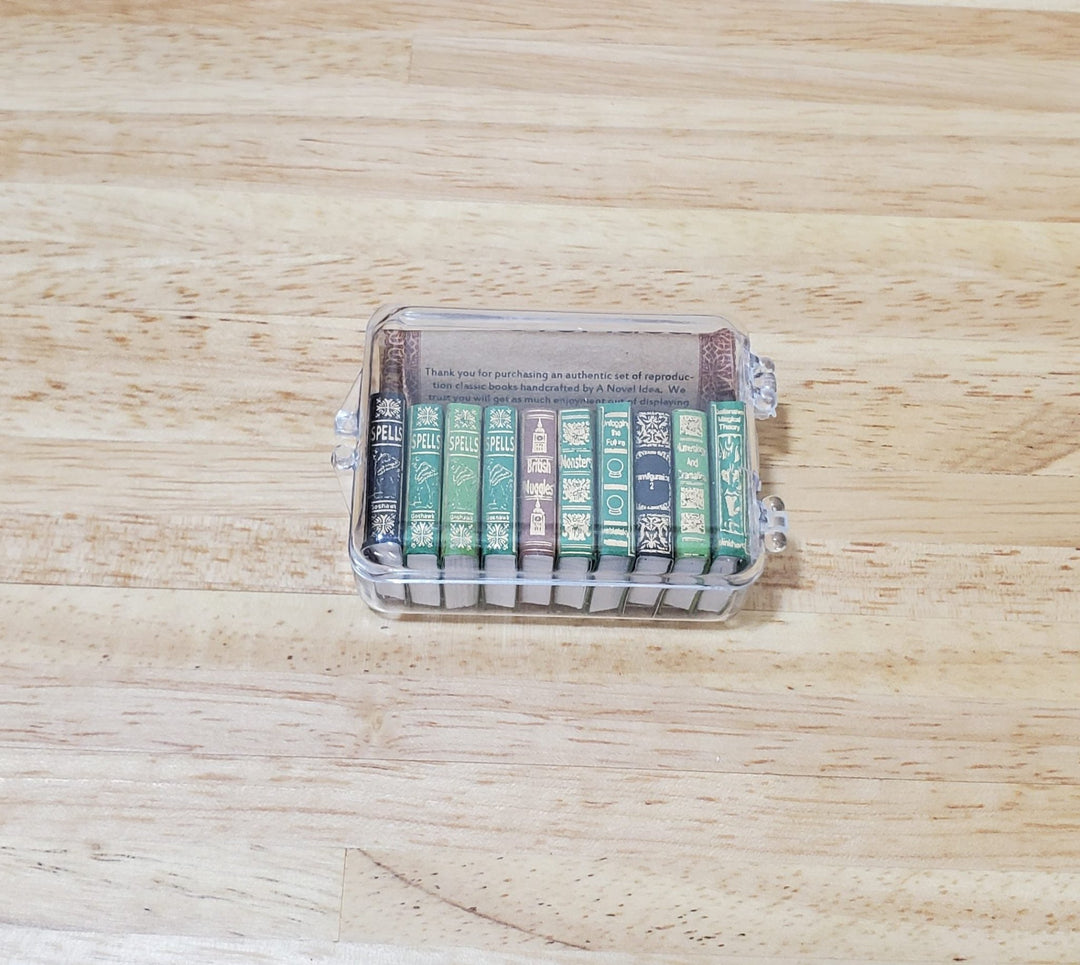 Dollhouse Books x10 Wizard School Books 3 1:12 Scale Miniatures (blank inside) - MiniatureCrush