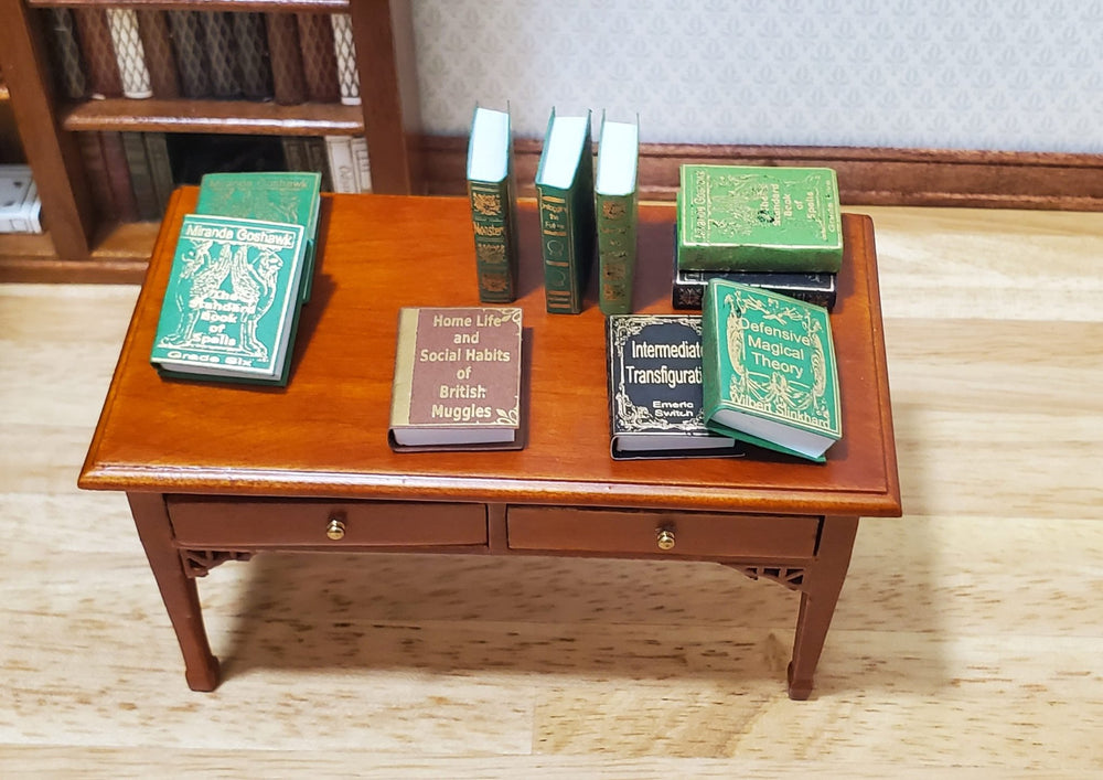 Dollhouse Books x10 Wizard School Books 3 1:12 Scale Miniatures (blank inside) - MiniatureCrush