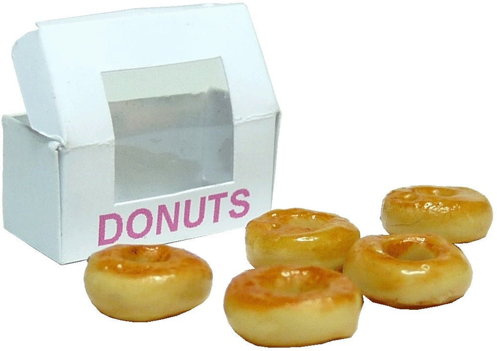 Dollhouse Box of Donuts 1:12 Scale Miniature Food Dessert Bakery Kitchen - MiniatureCrush