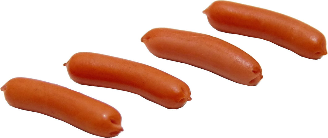 Dollhouse Bratwurst Brats Set of 4 1:12 Scale Miniature Food Kitchen - MiniatureCrush