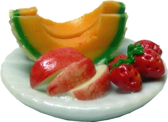 Dollhouse Breakfast Fruit Plate 1:12 Scale Miniature Food - MiniatureCrush