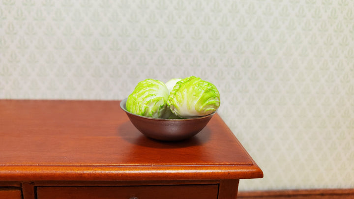 Dollhouse Cabbage Set of 3 1:12 Scale Miniature Kitchen Food Vegetables Grocery - MiniatureCrush