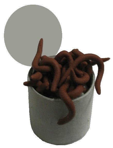 Dollhouse Can of Worms 1:12 Scale Miniature - MiniatureCrush