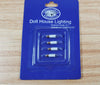 Dollhouse Candle Stick Bulbs Tall 12 Volt 4 piece 7/8