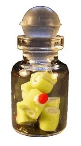 Dollhouse Candy in Glass Jar 1:12 Scale Miniature Food Treats Candy Bakery - MiniatureCrush