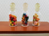 Dollhouse Candy Jars 1:6 Playscale Removable Treats Set of 3 Glass Containers C