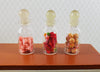 Dollhouse Candy Jars 1:6 Playscale Removable Treats Set of 3 Glass Containers D