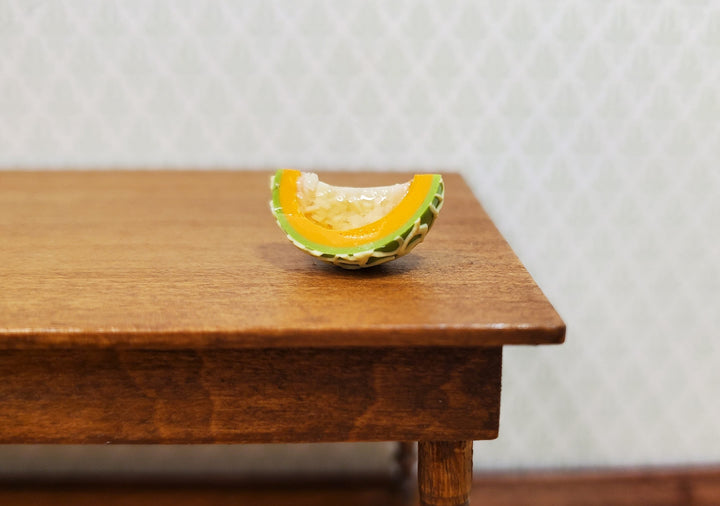Dollhouse Cantaloupe Quarter 1:12 Scale Miniature Food Fruit - MiniatureCrush