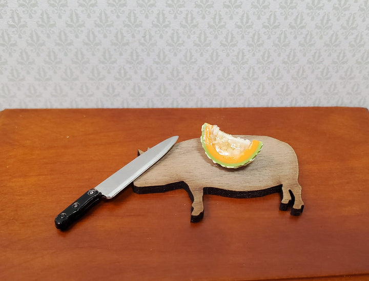 Dollhouse Cantaloupe Quarter 1:12 Scale Miniature Food Fruit - MiniatureCrush