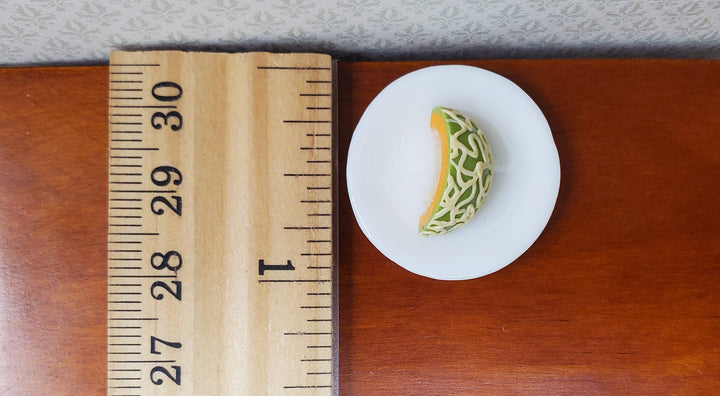 Dollhouse Cantaloupe Quarter 1:12 Scale Miniature Food Fruit - MiniatureCrush
