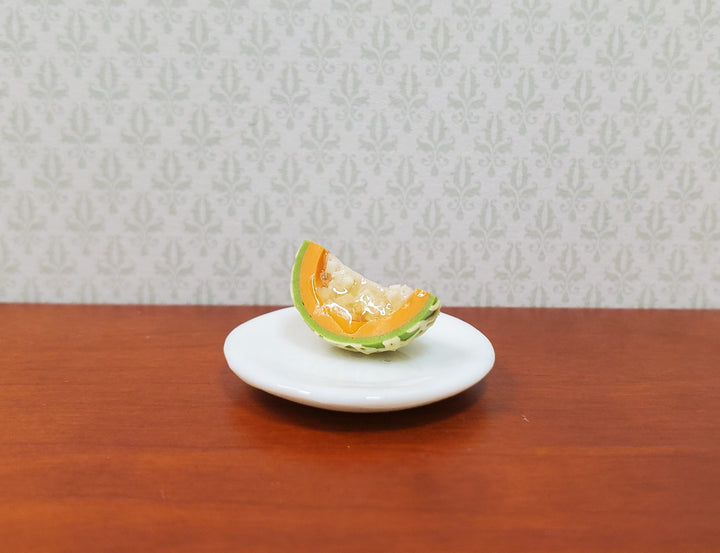 Dollhouse Cantaloupe Quarter 1:12 Scale Miniature Food Fruit - MiniatureCrush