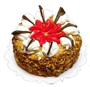 Dollhouse Caramel Cake with Fruit Topping 1:12 Scale Miniature Food Bakery - MiniatureCrush