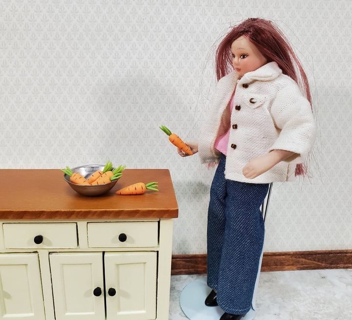 Dollhouse Carrots Set of 5 Vegetables 1:12 Scale Miniatures Kitchen Groceries - MiniatureCrush