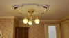 Dollhouse Ceiling Light Battery Operated with Wand 3 Arm Globes 1:12 Miniature