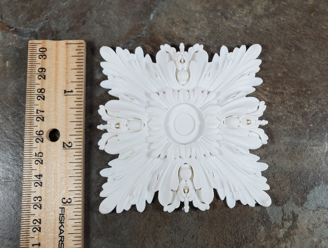 Dollhouse Ceiling Medallion for Battery Lights Victorian 1:12 Scale Miniature - Miniature Crush