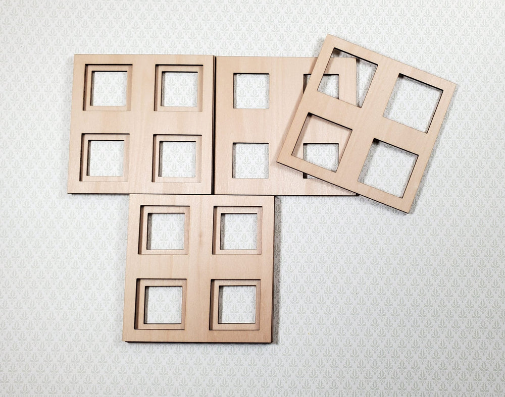 Dollhouse Ceiling Panels Extra Pieces for Coffered Layered Kit 2 Part 1:12 Scale - Miniature Crush