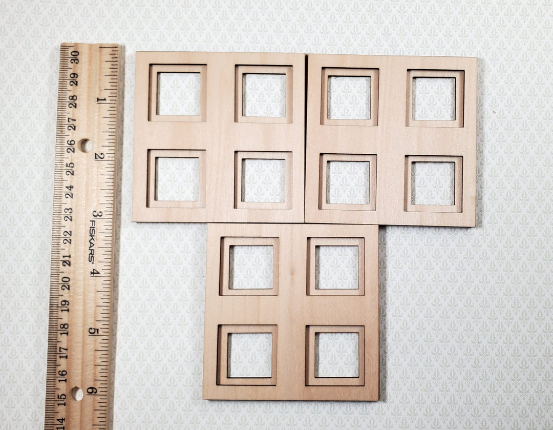 Dollhouse Ceiling Panels Extra Pieces for Coffered Layered Kit 2 Part 1:12 Scale - Miniature Crush