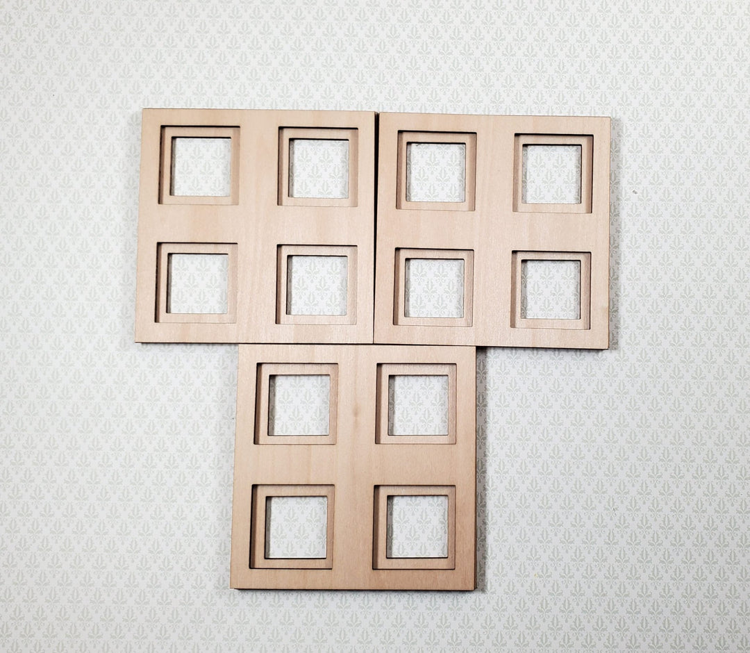 Dollhouse Ceiling Panels Extra Pieces for Coffered Layered Kit 2 Part 1:12 Scale - Miniature Crush