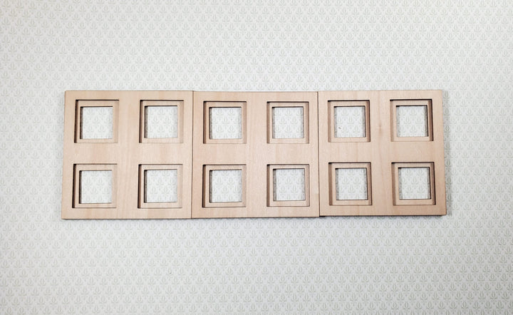 Dollhouse Ceiling Panels Extra Pieces for Coffered Layered Kit 2 Part 1:12 Scale - Miniature Crush