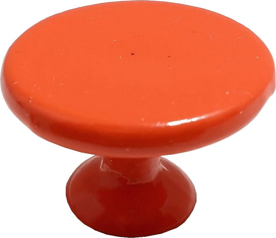 Dollhouse Ceramic Halloween Cake Plate Pedestal Orange 1:12 Scale Miniature - MiniatureCrush