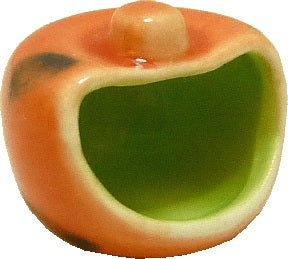 Dollhouse Ceramic Pumpkin Jar Halloween Decor Glazed 1:12 Scale Miniature - MiniatureCrush