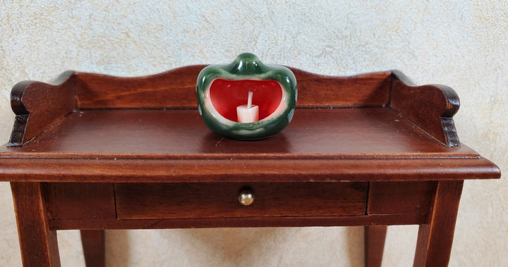 Dollhouse Ceramic Pumpkin Jar Halloween for Candy Cookies or Candle 1:12 Scale - MiniatureCrush