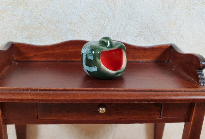 Dollhouse Ceramic Pumpkin Jar Halloween for Candy Cookies or Candle 1:12 Scale - MiniatureCrush