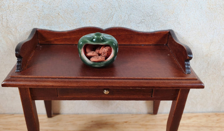 Dollhouse Ceramic Pumpkin Jar Halloween for Candy Cookies or Candle 1:12 Scale - MiniatureCrush