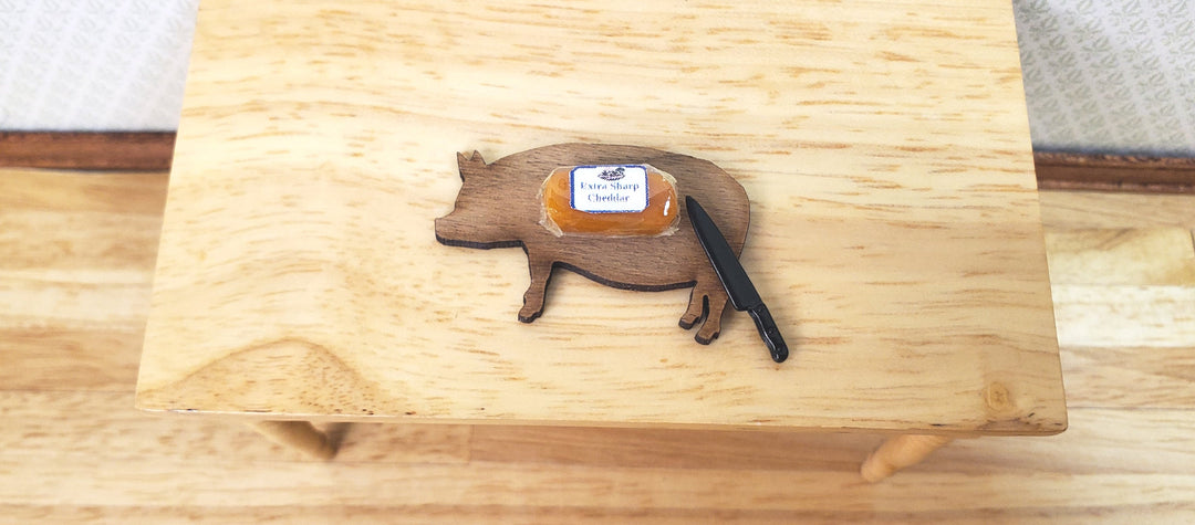 Dollhouse Cheddar Cheese Extra Sharp Package 1:12 Scale Miniature Food Handmade - MiniatureCrush