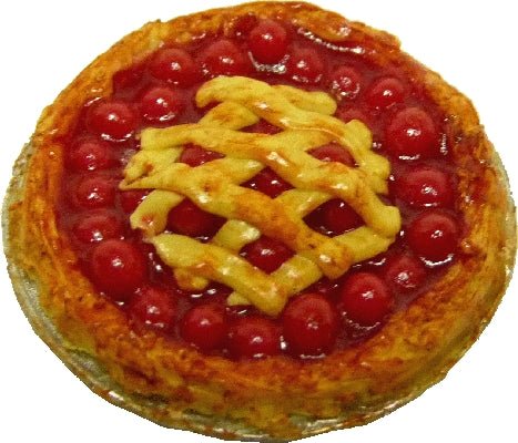Dollhouse Cherry Pie with Lattice Top1:12 Scale Miniature Food Kitchen - MiniatureCrush