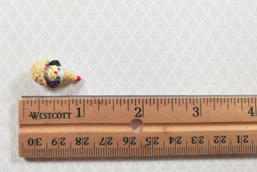 Dollhouse Children's Scoop of Ice Cream Clown 1:12 Scale Miniature Food Kitchen - MiniatureCrush