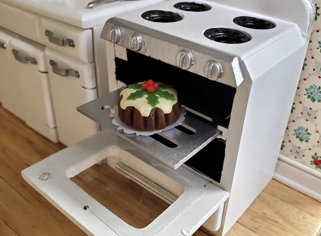 Dollhouse Chocolate Bundt Cake Christmas Round 1:12 Scale Miniature Food Dessert - Miniature Crush